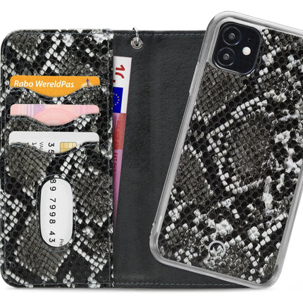 Mobilize 2In1 Magnet Zipper Case Apple Iphone 12 Mini Black/Snake Mobilize