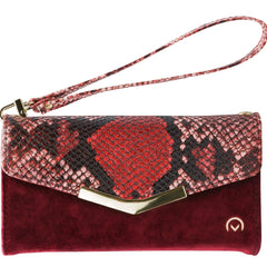 Mobilize 2In1 Gelly Velvet Clutch For Apple Iphone 12 Mini Red Snake Mobilize