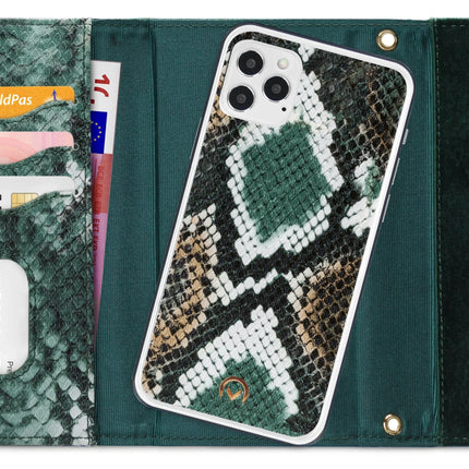 Mobilize 2In1 Gelly Velvet Clutch For Apple Iphone 12/12 Pro Green Snake Mobilize