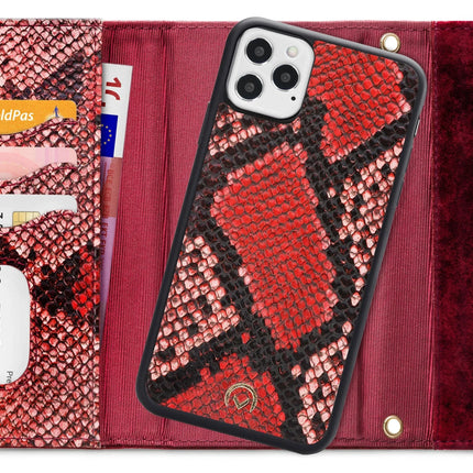 Mobilize 2In1 Gelly Velvet Clutch For Apple Iphone 12/12 Pro Red Snake Mobilize
