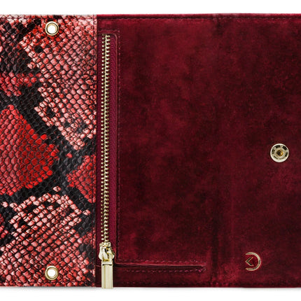 Mobilize 2In1 Gelly Velvet Clutch For Apple Iphone 12/12 Pro Red Snake Mobilize