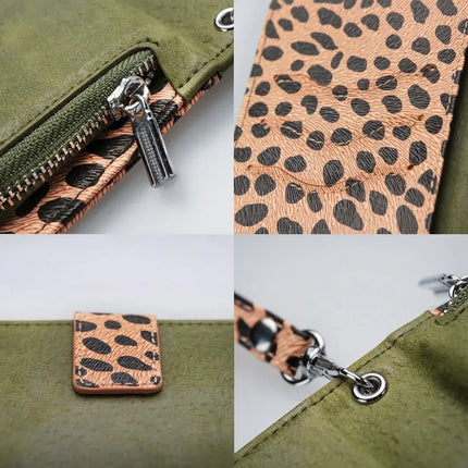 Mobilize 2In1 Gelly Zipper Case Samsung Galaxy A31 Olive/Leopard Mobilize