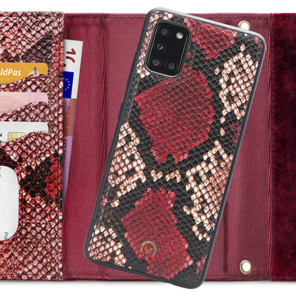 Mobilize 2In1 Gelly Velvet Clutch For Samsung Galaxy A31 Red Snake Mobilize