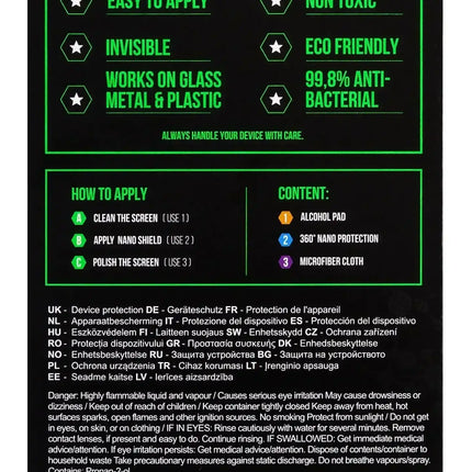 Striker Coating Antibacterial Nano Coating Voor O.a. Smartphone En Tablets Striker Coating