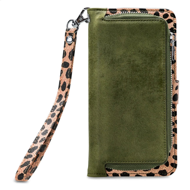 Mobilize 2In1 Magnet Zipper Case Samsung Galaxy A42/A42 5G Olive/Leopard Mobilize