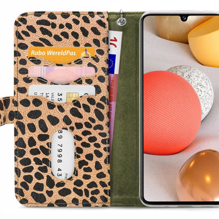 Mobilize 2In1 Magnet Zipper Case Samsung Galaxy A42/A42 5G Olive/Leopard Mobilize