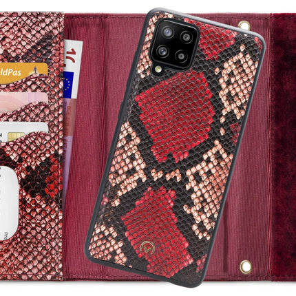 Mobilize 2In1 Gelly Velvet Clutch For Samsung Galaxy A42/A42 5G Red Snake Mobilize
