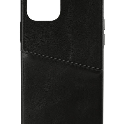 Senza Pure Leather Cover With Card Slot Apple Iphone 12 Mini Deep Black Senza