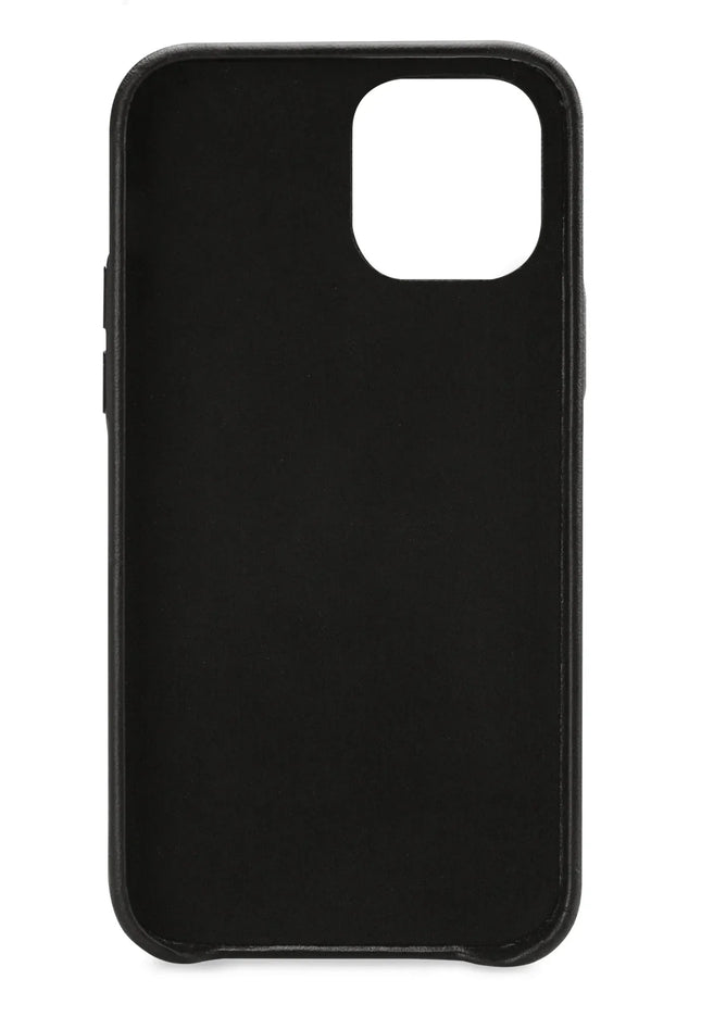 Senza Pure Leather Cover With Card Slot Apple Iphone 12 Mini Deep Black Senza