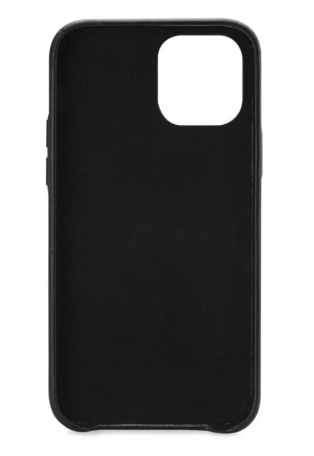 Senza Pure Leather Cover With Card Slot Apple Iphone 12/12 Pro Deep Black Senza