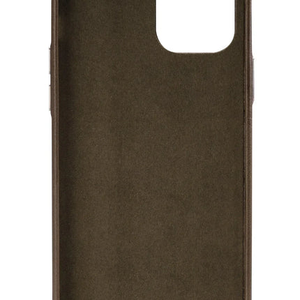 Senza Desire Leather Cover With Card Slot Apple Iphone 12 Mini Burned Olive Senza