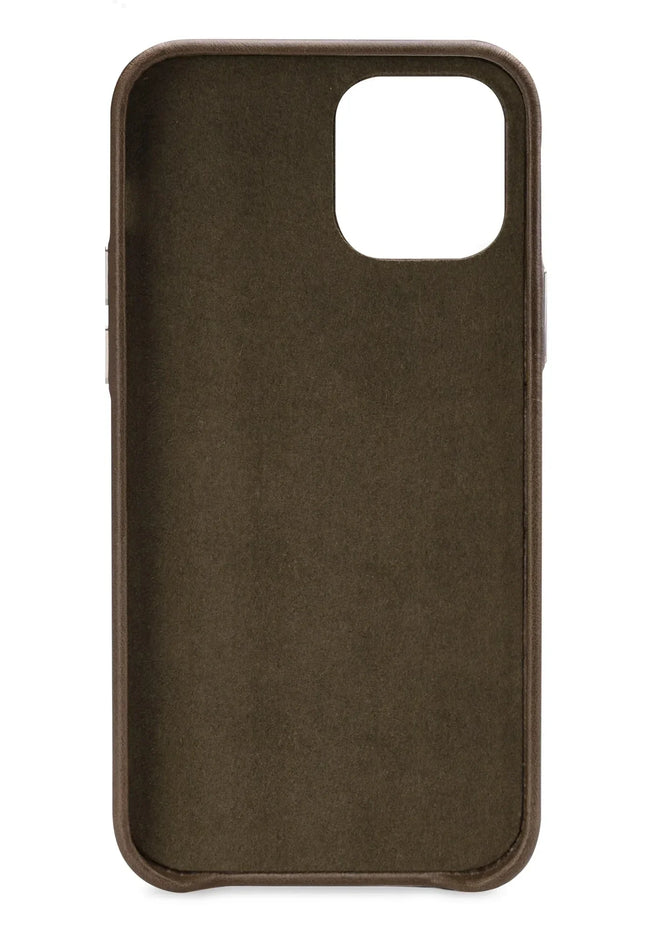 Senza Desire Leather Cover With Card Slot Apple Iphone 12 Mini Burned Olive Senza