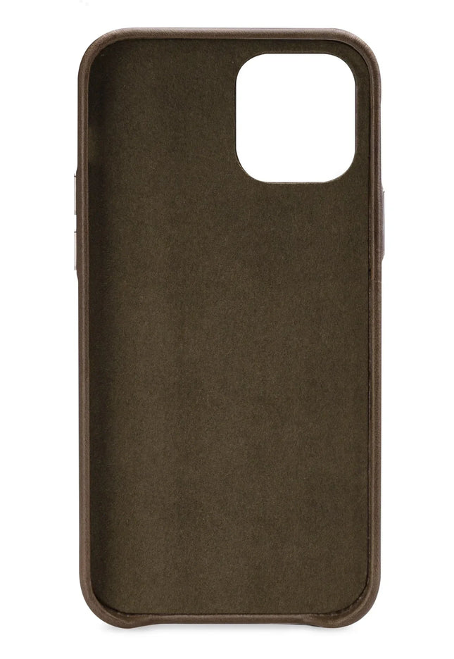 Senza Desire Leather Cover With Card Slot Apple Iphone 12/12 Pro Burned Olive Senza