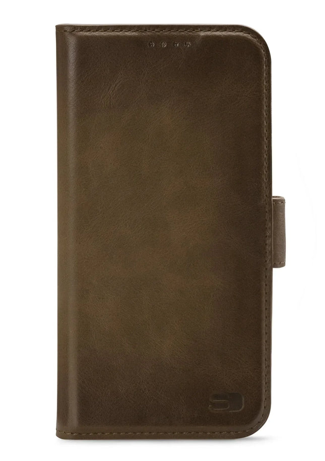 Senza Desire Leather Wallet Apple Iphone 12 Mini Burned Olive Senza