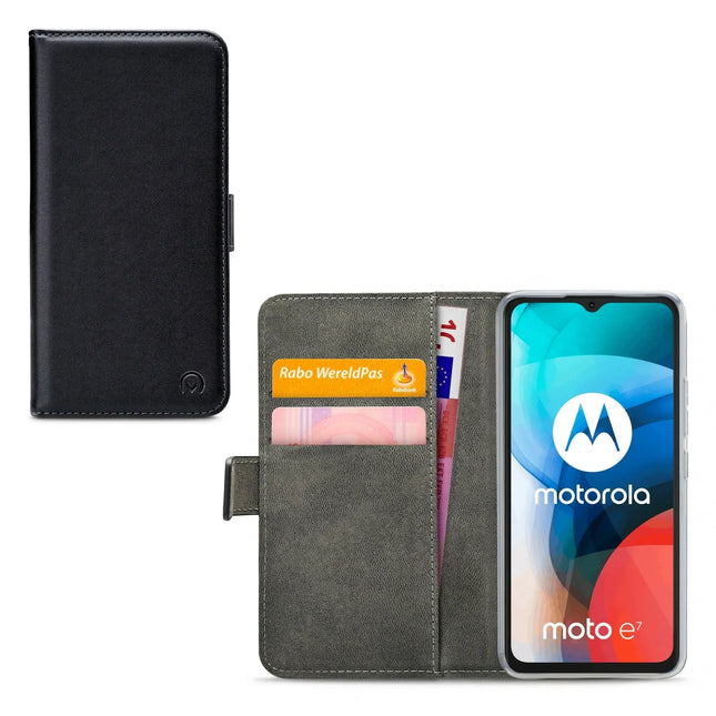 Mobilize Classic Gelly Wallet Book Case Motorola Moto E7 Black Mobilize