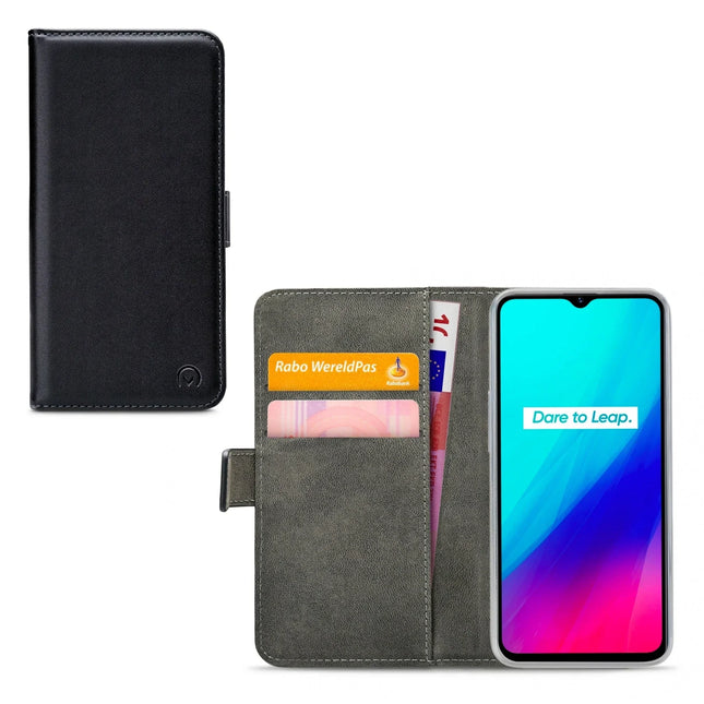 Mobilize Classic Gelly Wallet Book Case Realme C3 Black Mobilize