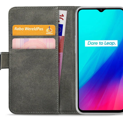 Mobilize Classic Gelly Wallet Book Case Realme C3 Black Mobilize