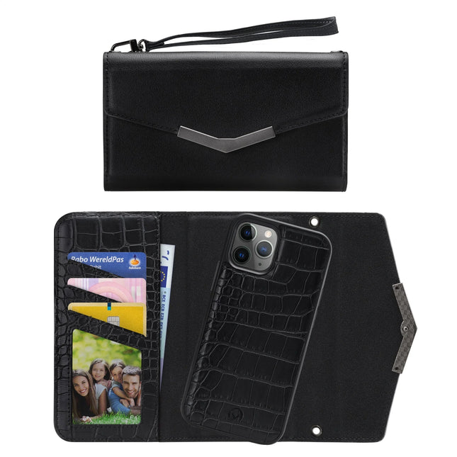 Mobilize 2In1 Elegant Magnet Clutch Apple Iphone 11 Pro Black Croco Mobilize