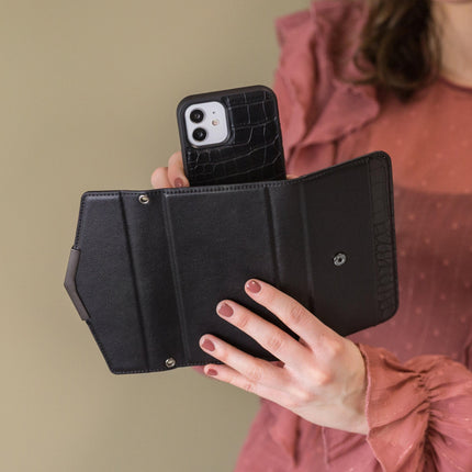 Mobilize 2In1 Elegant Magnet Clutch Apple Iphone 11 Pro Black Croco Mobilize