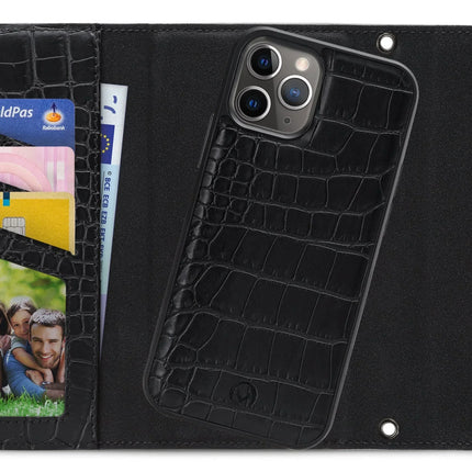 Mobilize 2In1 Elegant Magnet Clutch Apple Iphone 11 Pro Black Croco Mobilize