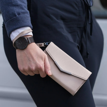 Mobilize 2In1 Elegant Magnet Clutch Apple Iphone Xr/11 Beige Snake Mobilize