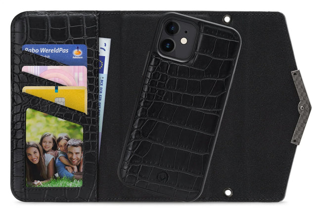 Mobilize 2In1 Elegant Magnet Clutch Apple Iphone 12 Mini Black Croco Mobilize