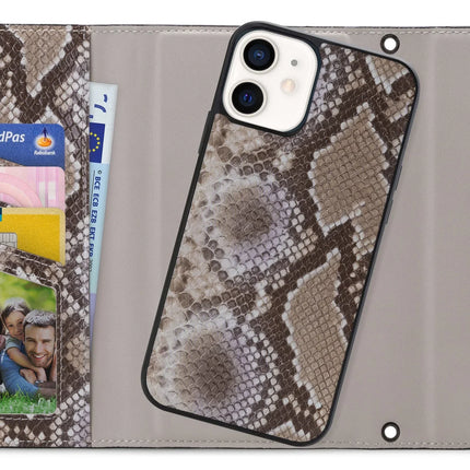 Mobilize 2In1 Elegant Magnet Clutch Apple Iphone 12 Mini Beige Snake Mobilize