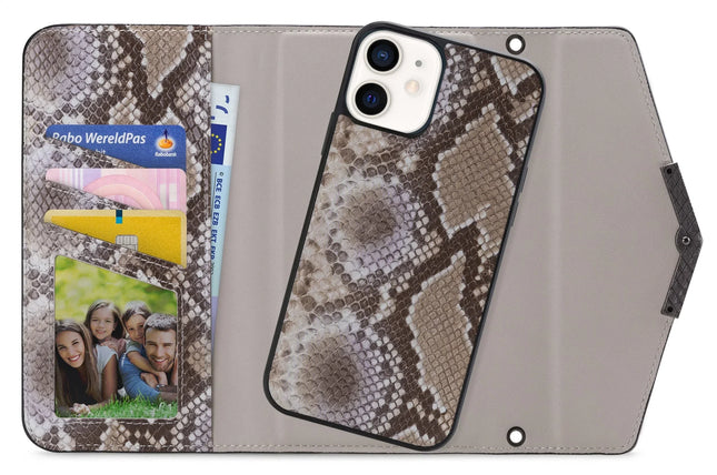 Mobilize 2In1 Elegant Magnet Clutch Apple Iphone 12 Mini Beige Snake Mobilize