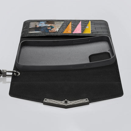 Mobilize 2In1 Elegant Magnet Clutch Apple Iphone 12/12 Pro Black Croco Mobilize