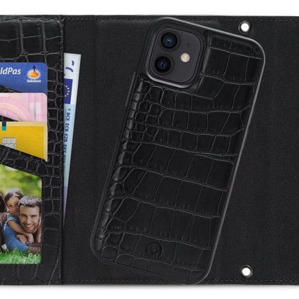Mobilize 2In1 Elegant Magnet Clutch Apple Iphone 12/12 Pro Black Croco Mobilize