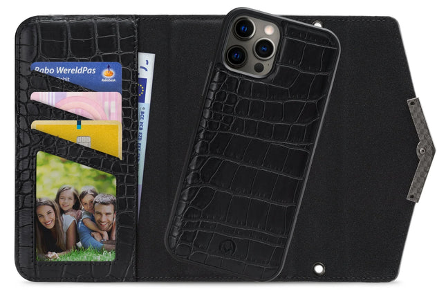 Mobilize 2In1 Elegant Magnet Clutch Apple Iphone 12 Pro Max Black Croco Mobilize