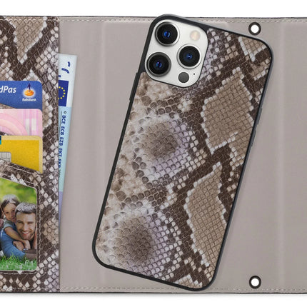 Mobilize 2In1 Elegant Magnet Clutch Apple Iphone 12 Pro Max Beige Snake Mobilize