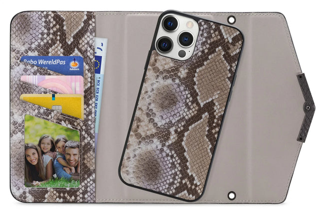 Mobilize 2In1 Elegant Magnet Clutch Apple Iphone 12 Pro Max Beige Snake Mobilize