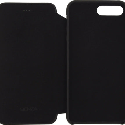 Senza Pure Skinny Leather Wallet Apple Iphone 7 Plus/8 Plus Deep Black Senza