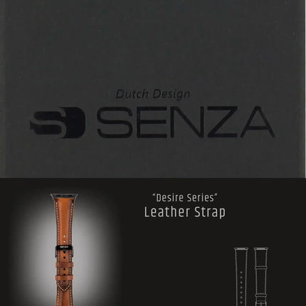 Senza Desire Leather Strap Apple Watch 38Mm Burned Cognac Senza