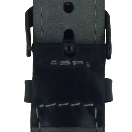 Senza Pure Leather Strap Apple Watch 38Mm Deep Black Senza