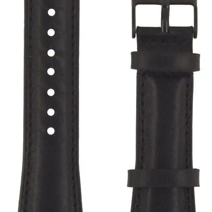 Senza Pure Leather Strap Apple Watch 38Mm Deep Black Senza