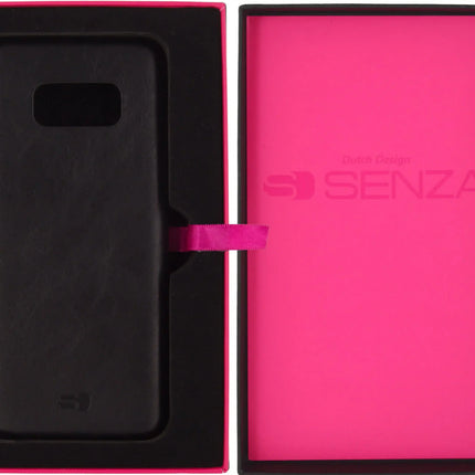 Senza Pure Leather Cover Samsung Galaxy S8 Deep Black Senza