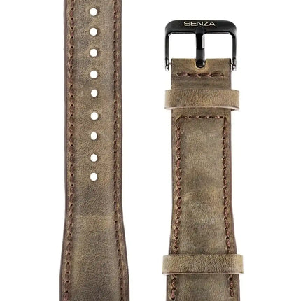 Senza Raw Leather Strap Apple Watch 38Mm Chestnut Brown Senza