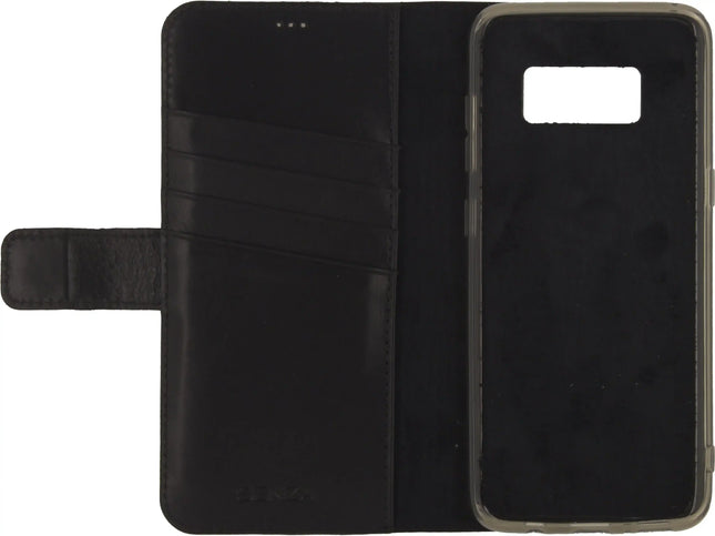 Senza Pure Leather Wallet Samsung Galaxy S8+ Deep Black Senza