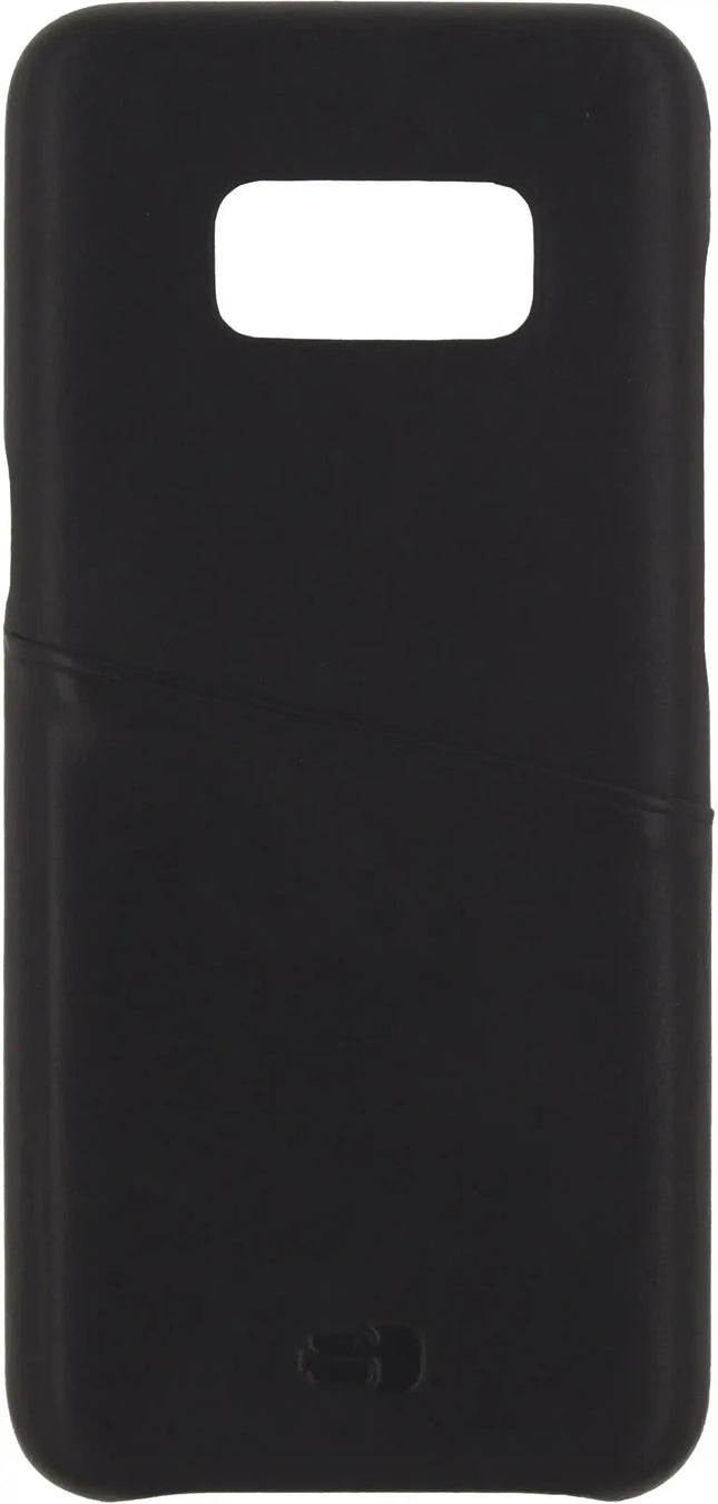 Senza Pure Leather Cover With Card Slot Samsung Galaxy S8+ Deep Black Senza