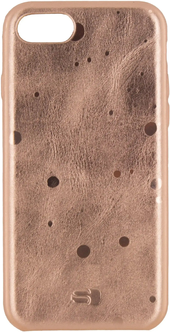 Senza Glam Leather Cover Apple Iphone 7/8/Se (2020/2022) Metallic Rosé Senza