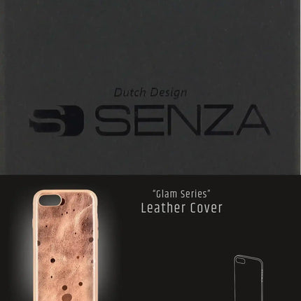 Senza Glam Leather Cover Apple Iphone 7/8/Se (2020/2022) Metallic Rosé Senza