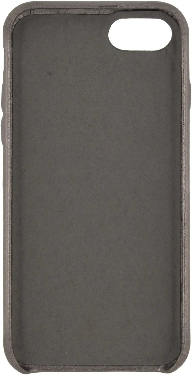 Senza Glam Leather Cover With Card Slot Apple Iphone 7/8/Se (2020/2022) Metallic Grey Senza