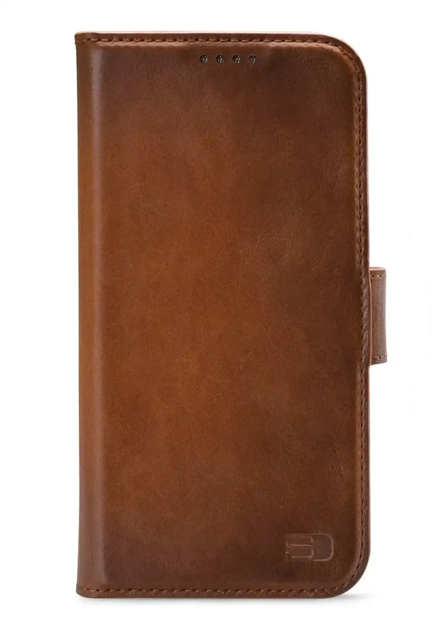 Senza Desire Leather Wallet Samsung Galaxy S8+ Burned Cognac Senza