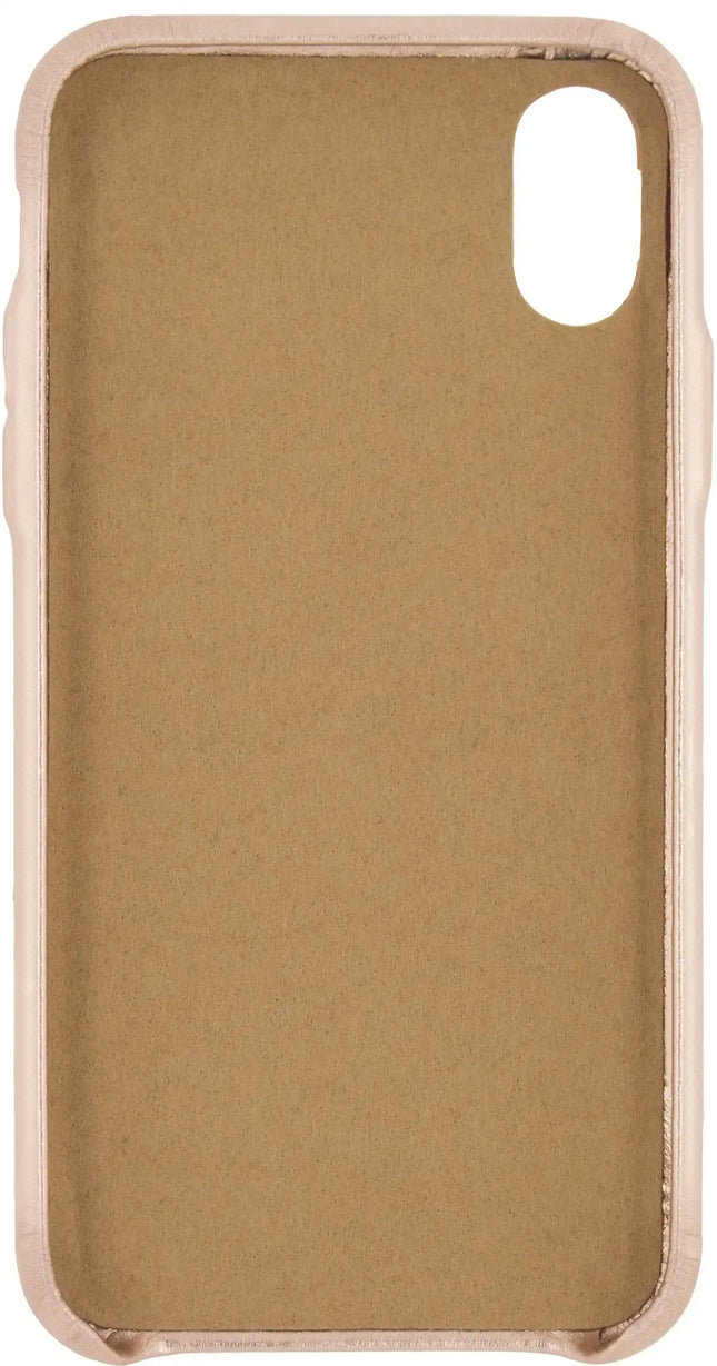 Senza Glam Leather Cover Apple Iphone X/Xs Metallic Rosé Senza