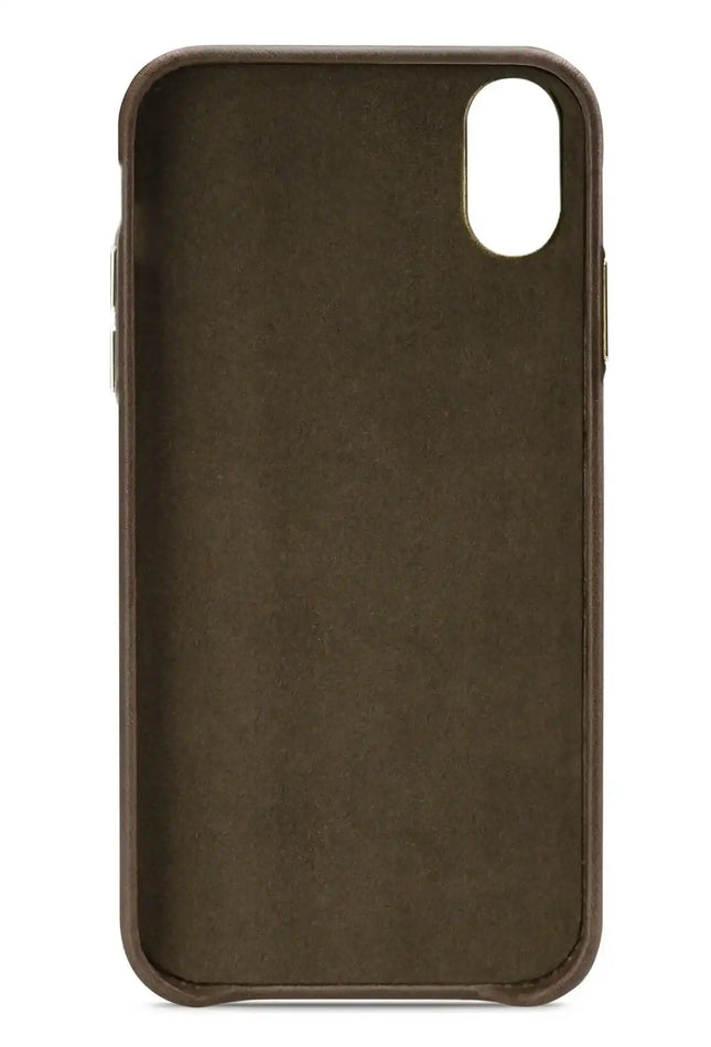 Senza Desire Leather Cover With Card Slot Apple Iphone X/Xs Burned Olive Senza