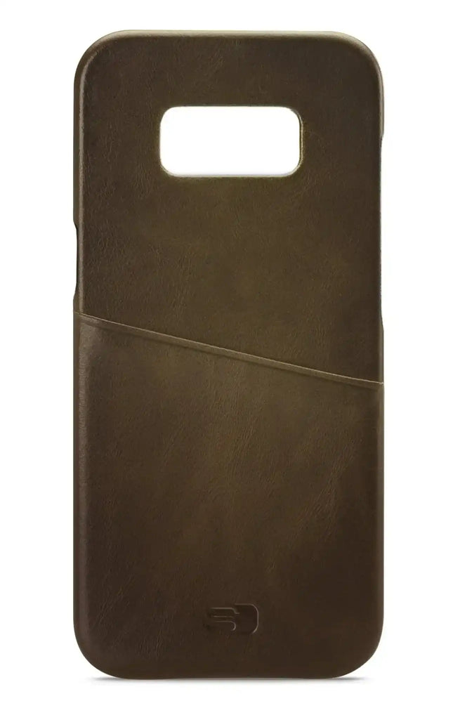 Senza Desire Leather Cover With Card Slot Samsung Galaxy S8 Burned Olive Senza