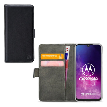 Mobilize Classic Gelly Wallet Book Case Motorola Moto One Zoom Black Mobilize