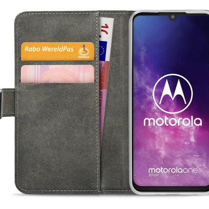 Mobilize Classic Gelly Wallet Book Case Motorola Moto One Zoom Black Mobilize